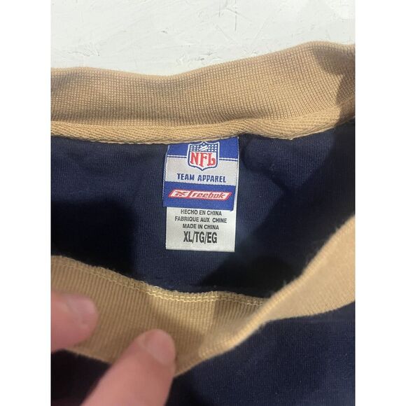 Vintage Reebok NFL On Field St. Louis Rams Pullover Sweatshirt Size XL Y2K - Picture 7 of 10